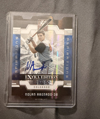 Panini 2009 Donruss Elite Extra Edition Nolan Arenado #6 Auto Aspirations /100