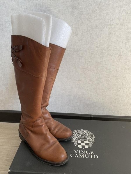 Women Vince Camuto Boots Brown Leather 37