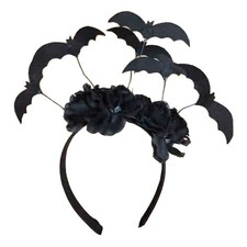 Lovely 3D Bat Flower Shape Hair Hoop Women Makeup Live Broadcast Sweet Headband