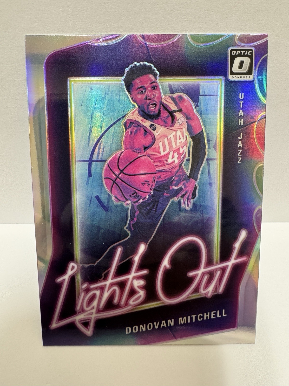 DONOVAN MITCHELL 2020-21 Panini Donruss Optic - Lights Out #6 Holo Prizm