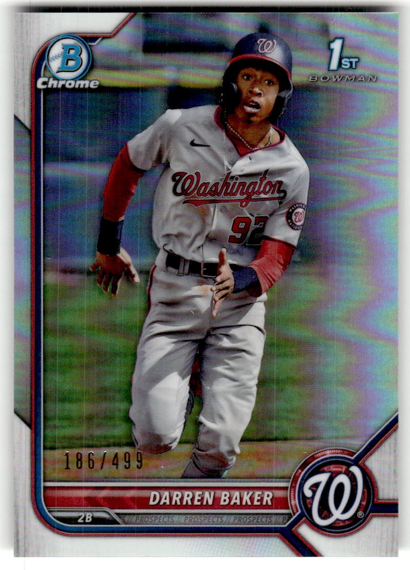 2022 Bowman Darren Baker Chrome Prospects Refractors #/499 #BCP-131