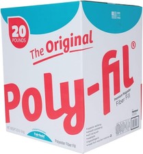 20 Lbs Premium Polyester Fiber Poly-Fil White Bag Pillow Stuffing Bags Crafts