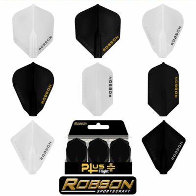     ROBSON Dart Flight Flügel Dartflights Plus Flights +Flights + 90° Winkel