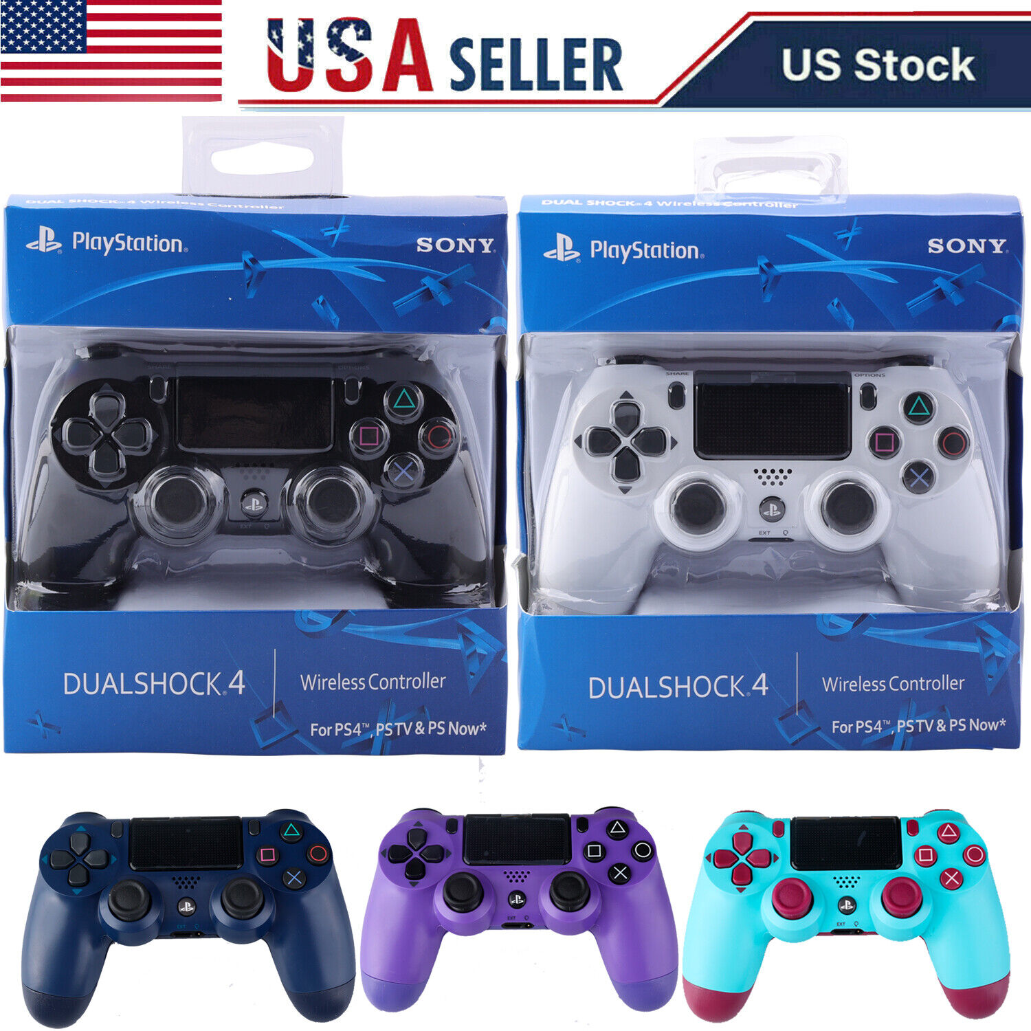 Wireless Bluetooth Controller Game Console For Sony PlayStation 4 DualShock PS4