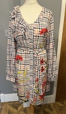 BNWT Size M/L Button Up Floral Multicoloured Long Sleeve Frill Dress ***Sale***