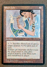 Elven Lyre Fallen Empires NM Artifact Rare MAGIC MTG CARD (DS3D1PO).............
