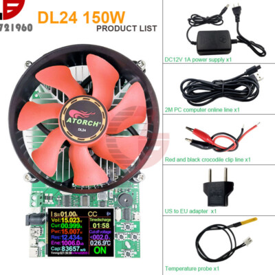 150W Digital Adjustable CC Discharge Load Aging Detector Tester Electronic Load