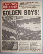 ENGLAND World Cup Winners 1966 Old Newspaper Vintage Football 2026 USA Olympics