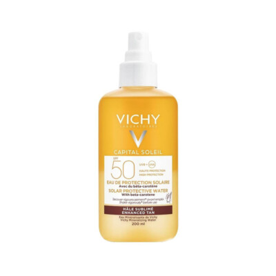 VICHY Capital Soleil Solar Protective Water Glowing Tan Spf50 200ml