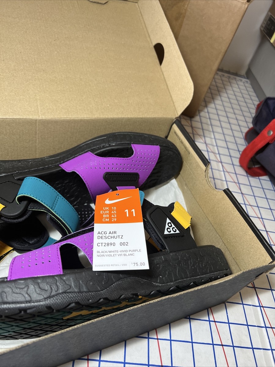 【即発送】NIKE ACG AIR DESCHUTZ BLACK purple Nike Acg Air Deschutz Sz. 11 Black Vivid Purple | eBay