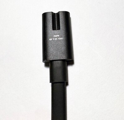 OEM APPLE BLACK 2-PRONG AC POWER CORD - Mac mini 2018, M1 2020, M2