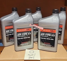 5x QTS Honda OEM ATF Type 2.0 W/Washer Automatic Transmission Fluid NEW SEALED