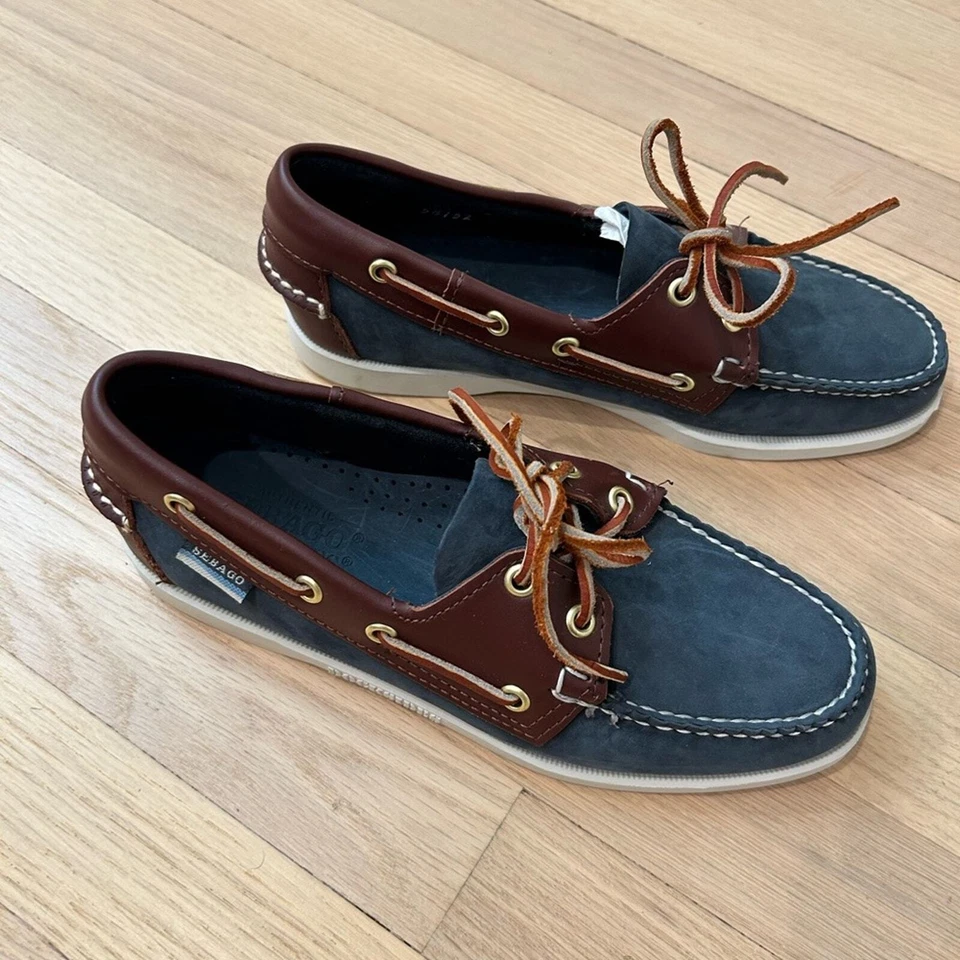 Sebago Docksides Women NEW Spinnaker 2-Eye Slip On Suede Boat Shoes Loafers 7.5 - Image 3 of 4