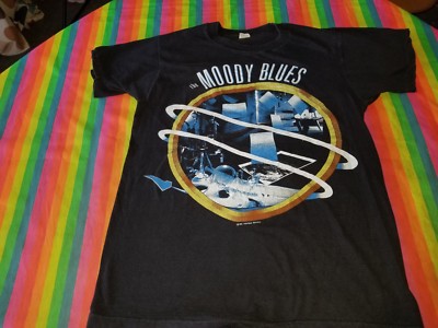 THE MOODY BLUES LIVE IN CONCERT TEE SHIRT 80S LARGE SOFT | eBay