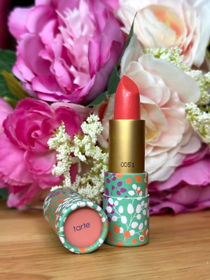 Tarte Amazonian Butter Lipstick Coral Blossom, 0.1 Oz. Full size, NWOB, Rare
