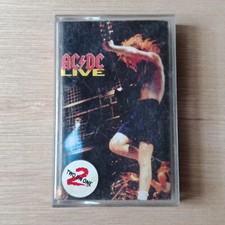 AC/DC LIVE - Rare Malaysia Cassette with Two on one hyper sticker