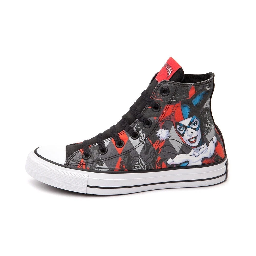 NEW PRINT Converse HARLEY QUINN All Star Chuck Taylor Diamond Sneaker Mens