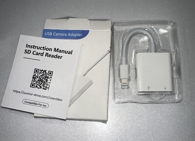 SZHAIYIJIN White SD Memory USB Play Trail Camera For iPhone Card Reader