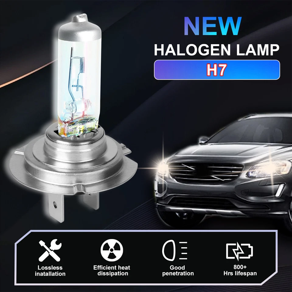 For Mercedes-Benz SLK280 2006-2008 H7 halogen Headlight Bulbs Super Bright 4200K - Image 4 of 4