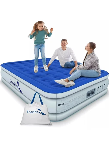 EnerPlex Queen 16 Inch Double High Air Mattress with Built in Pump