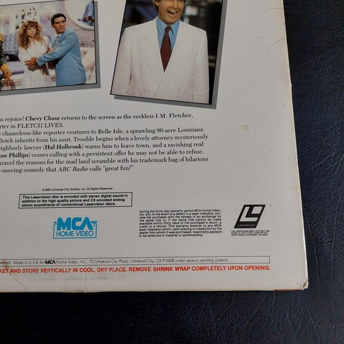 Fletch Lives Laserdisc 1989 MCA Home Video "Chevy Chase" - Picture 10 of 14