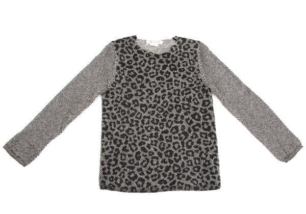 COMME des GARCONS Leopard Printed Knit Sweater Size S(K