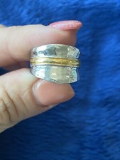 Sterling Silver 925 Wide Band Ring, Size 6