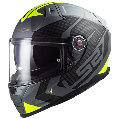 LS2 FF811 Vector 2 Motorrad Motorrad Helm - Splitter Matt Titanium Hi-Viz Y