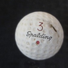 Vintage Spalding 3 Red Dot Golf Ball