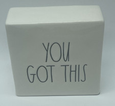 Rae Dunn Artisan Collection Inspirational Block by Magenta "YOU GOT THIS"