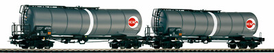 PIKO 58228 Set 2 Tank Cars OEVA ÖBB Ep V Free Märklin Axles 1:87