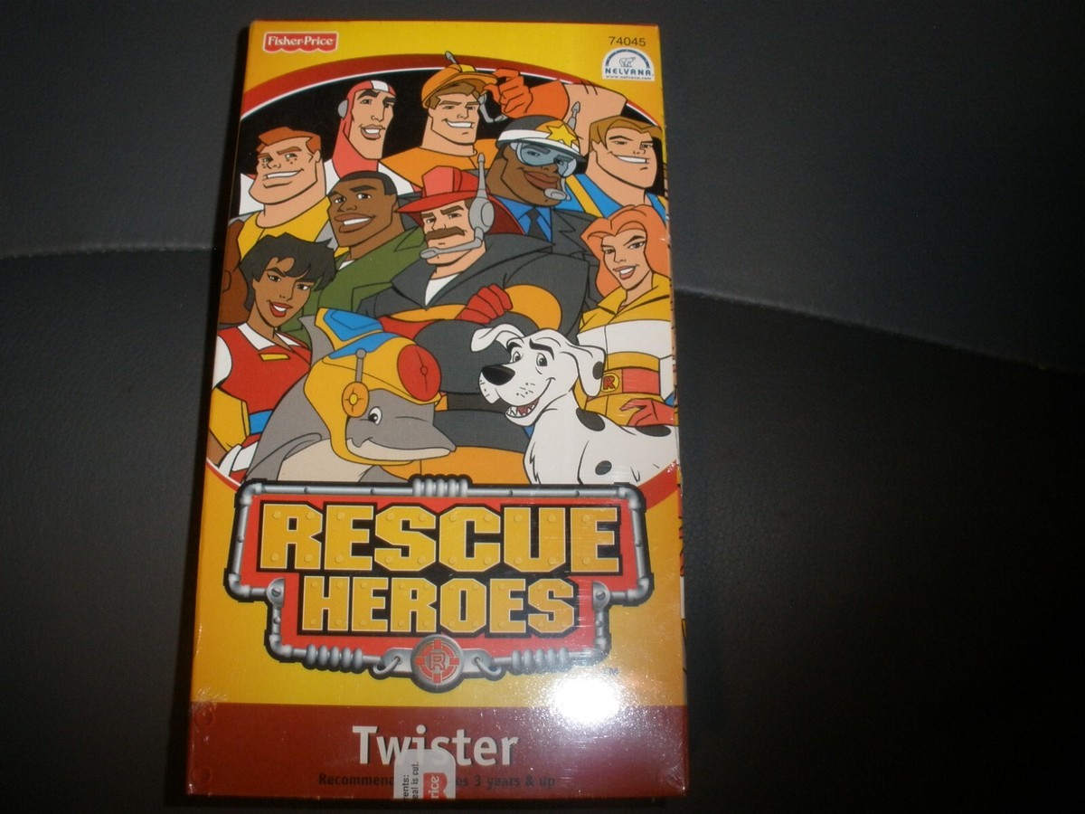 NEW Sealed Fisher Price Rescue Heroes VHS - Twister - Animation