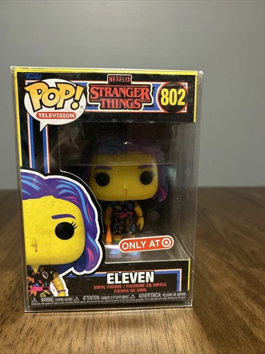 Funko Pop Eleven 802 Netflix Stranger Things Target Black Light W/Protector