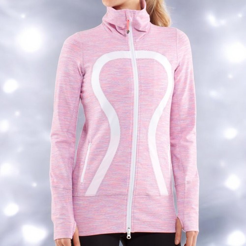 Lululemon In Stride Jacket Wee Are From Space White April Multi Pockets Size 4