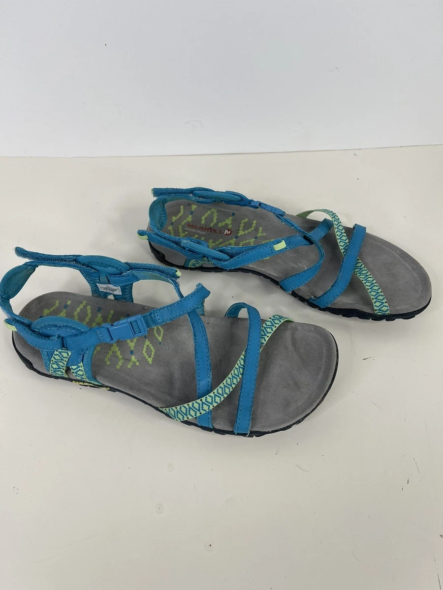 Terran Lattice II 9 40 Teal blue sandals | eBay