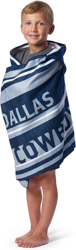 Northwest The Company NFL Dallas Cowboys Youth Toalla de Playa con Capucha 21" x 51" Nueva Foto 4 de 4