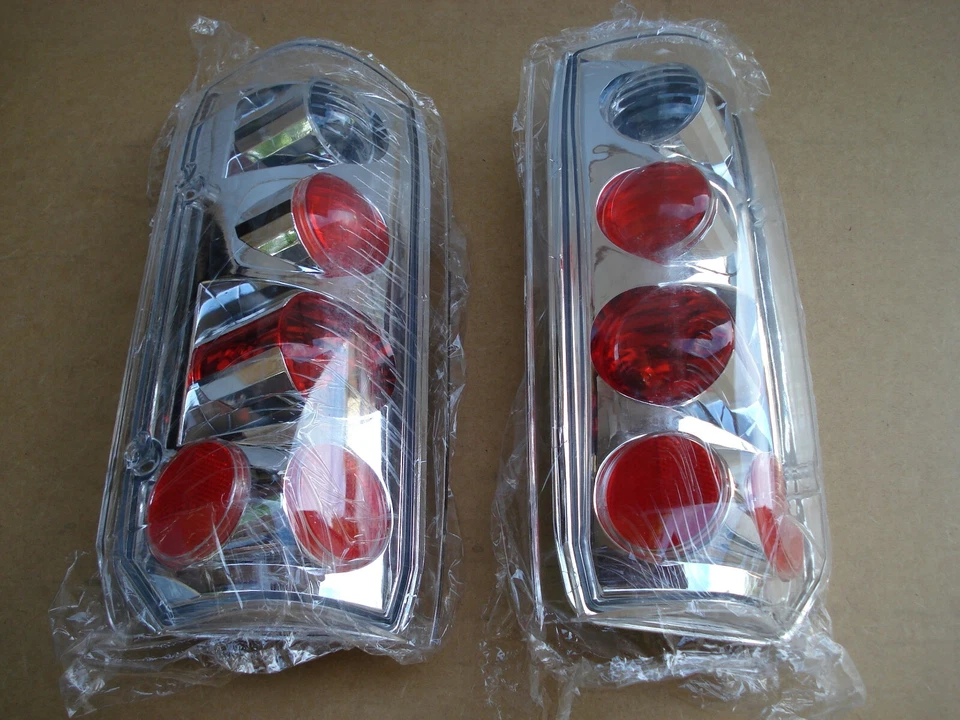 NUEVO EN COCHE PRO FORD P/U 87-96 BRONCO 92-96 LUCES TRASERAS CROMO TRANSPARENTE LUCES LED Foto 3 de 4