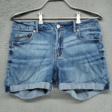 GARAGE DENIM Womens Size 9 High Rise Light Wash Stretch Jean Shorts 3"