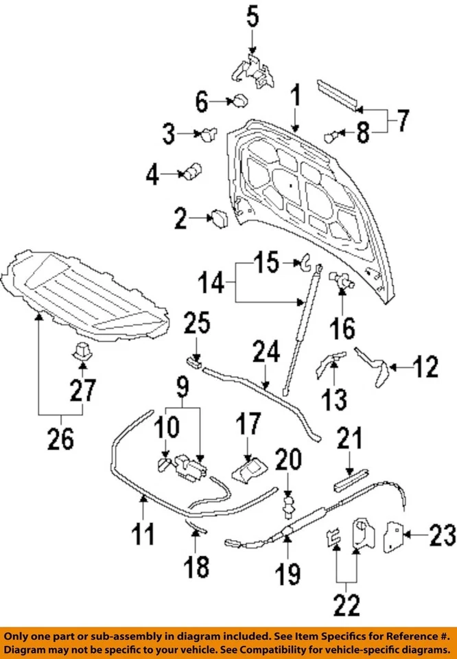 Used Hood fits: 2011 Audi Q7  Grade B Foto 3 de 4