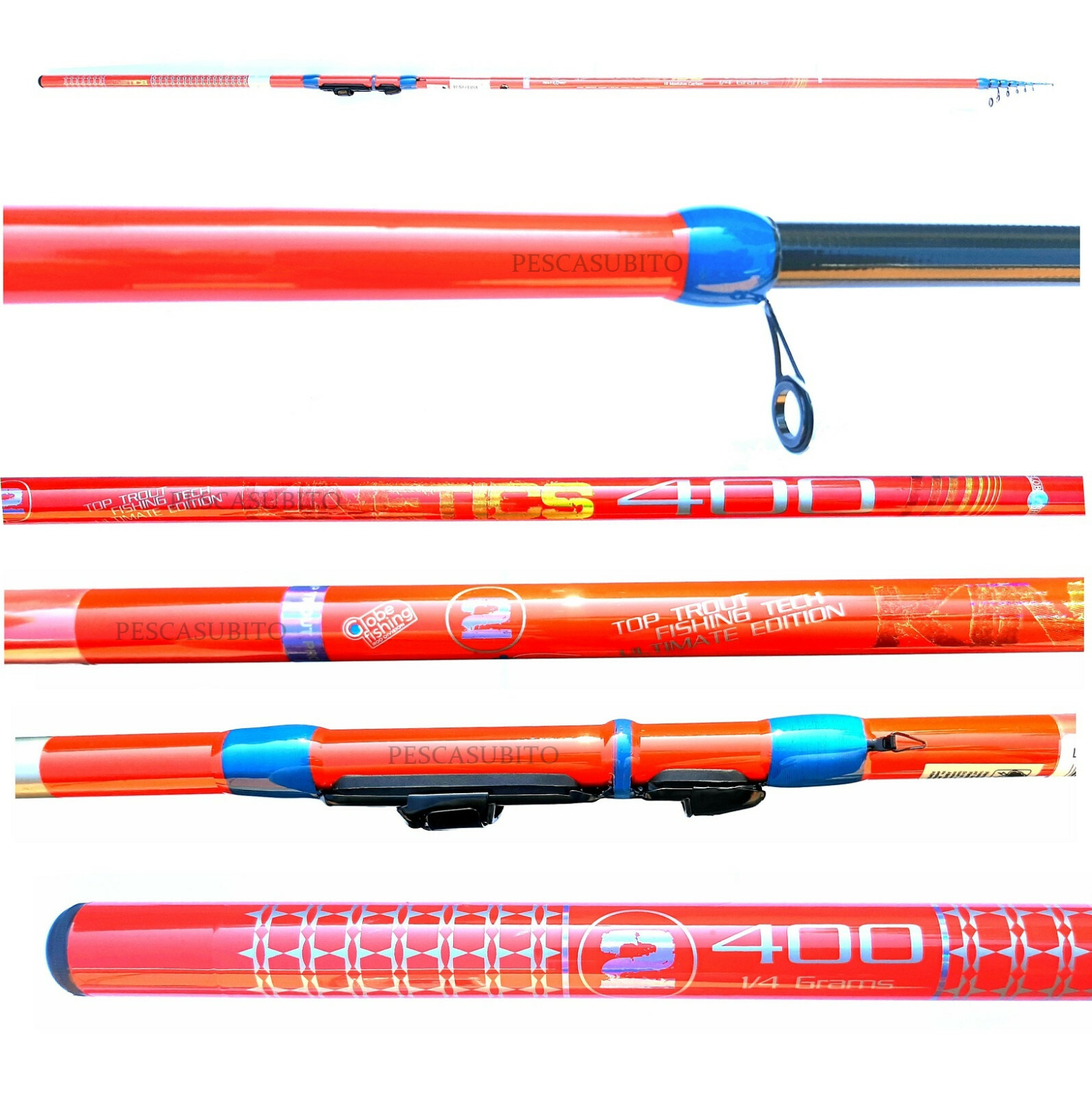 Immagine 1 - Canna Competizione Trota Lago Kinetics 1/4Gr Pesca Tremarella Carbonio