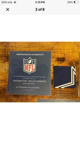Jason Witten Cowboys Game Used!Jersey Patch Hof Swatch NFL -Fanatics Fest. - Picture 2 of 4