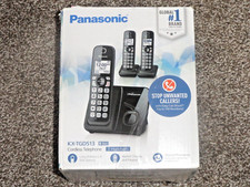 Panasonic Telecom KXTGD513B Black Expandable 3-Handset Cordless Telephone Call