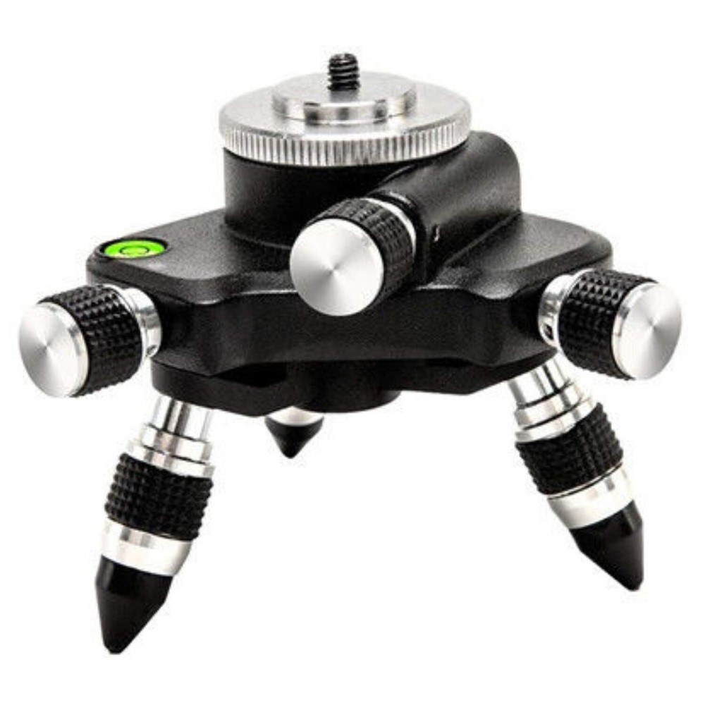 Laser Level Adapter Micro-adjust Fine Metal 360-Degree Rotating Base Tripod C...