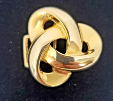 Vintage Douglas Paquette Belt Buckle Gold Tone Knotted Knot Replacement Part