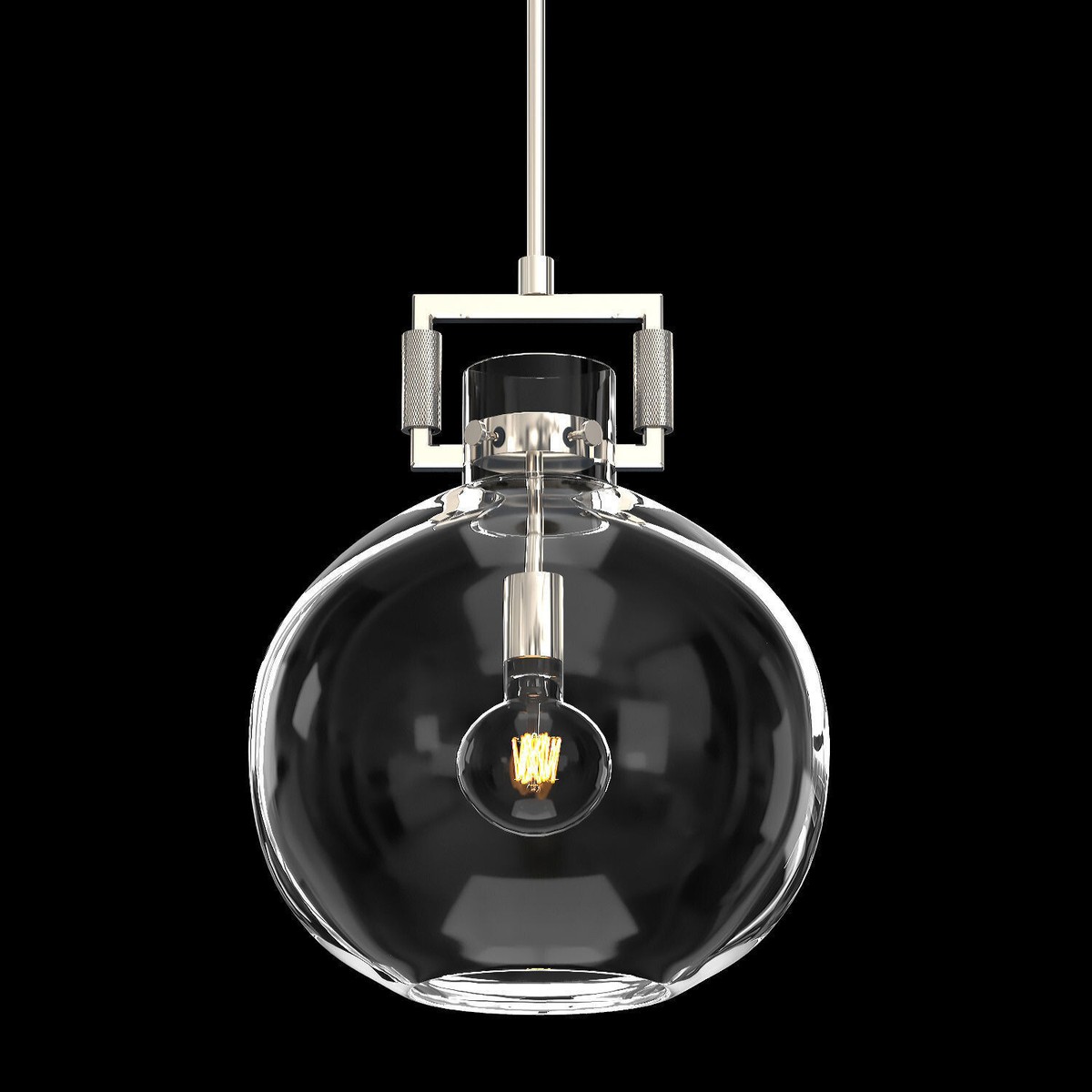 Restoration Hardware RH Mechanist Glass Globe Pendant Light-14