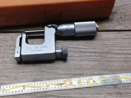 NICE MITUTOYO 117 0 - 1 " ANVIL UNI MICROMETER .0001 " 