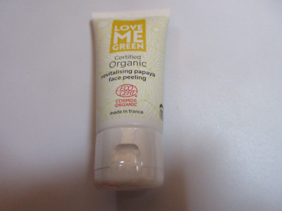 LOVE ME GREEN Certified Organic revitalising papaya face peeling 30 ml NEU