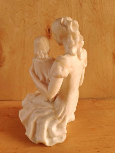 Russian Ukrainian Soviet author's sculpture bust statue mother child realism - Picture 6 of 10