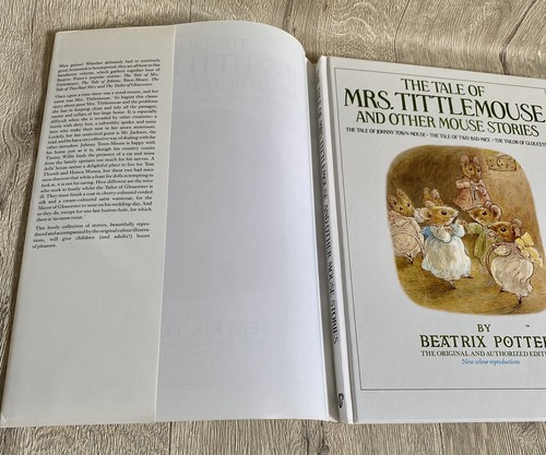 Vintage Mrs Tittlemouse Mouse Stories A4 Hardback Book Beatrix Potter 80s - Picture 5 of 10