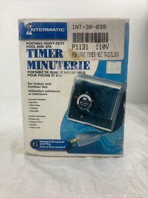 Intermatic Heavy-duty Outdoor Portable 24-Hour Timer, Twist-Lock Plug - P1131